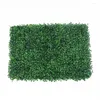 Decorative Flowers Artificial Grass Mat Fake Lawn Plant Panel Carpet Privacy Wall Fence For Home Garden El Wedding Backdrop Decor