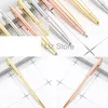 Metal Electroplate Ballpoint Pens Student Teacher Writing Ball Point Pen Gold School Office Business Signature Pen Th0817