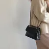 Avondtassen mode solide kleur crossbody tas voor vrouwen lederen ketting schoudertelefoons vrouwelijke casual beknopte messenger handtassen