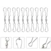 Ganci Rails 20Pcs Dual Clip Swivels Hanger Mangiatoie per uccelli durevoli per giardino