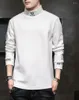 Męskie koszule T-T-shirt męskie i zimowe koszulka moda trend Men Men Shirt Long Rleeve Górne ubranie Młodzież Slim Wear