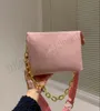 디자이너 Coussin 여성 가방 엠보싱 체인 캐리 지갑 클러치 크로스 바디 패션 핸드백 클래식 shouler coussins 가방 luxurys Womens PM Backpack Totes Wallet