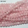 Ожерелья с бисером Meihan 3 Strandsset Natural Shinny 8 -миллиметровый розовый розовый кварцевый хрустальный хрустальный громкий громкий круглый разрывисты