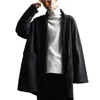 Men's Hoodies & Sweatshirts Spring S-4XL Early Black Loose Medium Long Cardigan Personality Trendy Thin Jacket Top Hip Hop Street High Str