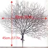 Decorative Flowers 45cm Plastic Artificial Tree Branch White Coral Wedding Decorations Plant Home Peacock Dried Fake