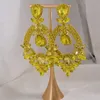 Kulak manşet cuier 4.5 "altın kristal AB deyimi küpeler drag queen pageant moda kadın takılar düğün gelin s 230306