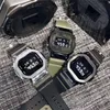 Sport Quartz Digital 5600 Unisex Watch Original Shock Watch LED Automatisch handlicht volledige functie World Time Oak Series Alloy Square Dial