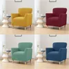 Housses De Chaise Solide Polaire Baignoire Housse De Canapé Stretch Spandex Club Housses De Fauteuil Canapé Simple Pour Salon Étude Comptoir De Bar