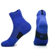 2023 5 paren Mens Athletic Crew Socks Basketball Gedailleerde dikke sportcompressie Sokken Middenbuissok N1