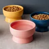 Ciotole per cani Mangiatoie per gatti Acqua Stile nordico Ceramica per animali domestici Piatti per l'alimentazione Cucciolo Gattino Protezione per il collo Ciotola in ceramica opaca Accessori per mangiare 230307