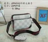 Erkekler lüks desinger messenger çanta tutulması ters tuval crossbody çantaları 3 adet set deri omuz çantası çanta cüzdanı debriyaj siyah gri