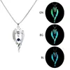 Chains Luminous Wolf Pendant Necklace Unique Statement Animal Long Hiphop Jewelry Sweater Chain