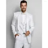 Costumes pour hommes 2023 Costume Homme Design italien robe formelle ensembles marié Tuxedos hommes 3 pièces pour fête de mariage homme Blazer