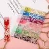 Cute Credit Card Puller Favor Acrylic Debit Bank Card Grabber Long Nail ATM Keychain Cards Clip Nails Key Rings Wholesale E0307