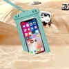 Custodia impermeabile per telefono color caramella Borsa con cordino Borsa impermeabile per spiaggia in PVC per iPhone11 12 13 14 Pro Samsung S10