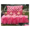 Chair Covers Wedding Birthday Party Table Tle Tutu Skirt Custom Made 91.5X80Cm Fashion Home Decor Holiday Festival Drop Delivery Eve Dhotj