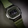 Sport Quartz Digital 5600 Unisex Watch Original Shock Watch LED Automatisch handlicht volledige functie World Time Oak Series Alloy Square Dial