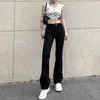 Jeans pour femmes Taille basse Femmes Baggy 2023 Mode Pantalon à jambe droite Y2K Denim Pantalon Vintage Lâche Noir Lavé Maman