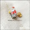 Pins broches 50 stcs meester schort revers pin santa masonic kerst badge mason cartoon kerstmannen aangepaste email metal pins broche dro dhlpk