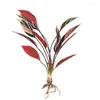 Decorative Flowers Apple Leaves Fake Grass Christmas Decorations Vases For Home Wedding Wreaths Artificial Plants