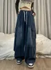 Damesjeans y2k dames vintage streetwear Korean baggy blauw blauwe high taille rechte breedbeen broek denim broek grunge alt kleding 230306