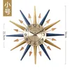 Horloges murales Horloge de ménage Simple Lumière Luxe Mode européenne Décoration muette Creative Balayage Secondes Accessoires pour la maison