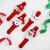 Decoraciones navideñas Slap Circle Bracelet Muñequera Niños Juguete Reno Lovely Kids Gifts Santa Claus Party Decor