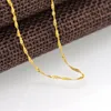 Chains Multicolor 18-inch Water Wave Chain Collarbone Gold Platinum Necklace Silver Jewelry