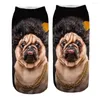 Women Socks Funny Cute Cartoon 3D Poodle Pug Dog Print Kawaii Cotton Happy Japanese Harajuku Low Cut Ankel