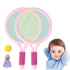 Tennisracketar Children's Badminton Tennis Racket Nybörjare Training Outdoor Beach Tennis Kindergarten Baby Parent Child Interactive Toys 230307