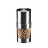 Manual Pepper Mill Salt Shakers One-handed Pepper Grinder Stainless Steel Spice Sauce Grinders Stick Kitchen Tools Wholesale