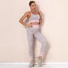 Aktywne zestawy Kobiety Stripe Bezproblemowy zestaw sportowy Uruchomienie Top Bra Leggins Trening Trainuting Yoga Gym Zużycie odzieży