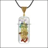 Hangende kettingen 7 genezende chakra orgone kristal ketting reiki energie stenen generator emotioneel lichaamszuiveringspunt met adju dhp9r