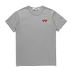 Camiseta de diseñador Camisetas para hombre Play Com des Garçons Camuflaje Corazones dobles Camiseta Talla mediana Azul Nuevo