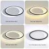 Ceiling Lights Modern LED For Living Room Dining Bedroom Kitchen Aisle Home Indoor Lamps Black&White Surface Mounted Fixtures