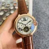 A marca completa da marca assiste homens estilo automático de luxo mecânico com o logotipo strap relógio CA 82