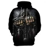 Hoods Hoodies Men and Women Red Flame Skull Hoodie Sweatshirt Creatieve kleding Autumn Winter Hoge kwaliteit