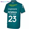 wangcai01 Men's T-Shirts Aston Martin Aramco Cognizant F1 2023 Official Fernando Alonso Team Driver T-Shirt 0307H23