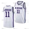 Ncaa Kansas State College Maglie da basket David N'an Cam Carter Markquis Nowell Keyontae Johnson Desi Sills Michael Beasley Nae'qwan