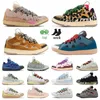 Fashion casual shoes leather curb dress shoes men women sneakers Gallery Dept. Pale Pink Multi Brown Blue Green Light Grey Blue Black Red Racer Blue