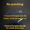 Cell Phone Straps Charms Mobile Hanging Rope Clip Case Back Paste Fixing Cover Lanyard Multi Color Optional