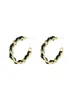 Hoop Earrings 2023 Vintage Black Gold Chain Big For Women Girl Korean Fashion Designer Pendientes Mujer Jewelry