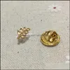 Pins broszki 10pcs Mason Lapel Pin Masoni Mały Mini Cute Badge Acacia Sprig Masonic Akasha Leaf and Pins Drop dostawa biżuteria Dhqo8