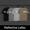 Ess T-Shirt Designer Tees Print Refelctive Letters Tees Luxury Fashion T Shirts Mens Womens God Short Sleeve Hip Hop Streetwear Tops Casual Clothing Clothes