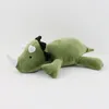 Giocattolo di peluche con dinosauro triangolo verde drago rosa dinosauro