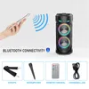 Taşınabilir Hoparlörler 30W Kablosuz Büyük Güç Stereo Taşınabilir Bluetooth Hoparlör Subwoofer Bass Party Hoparlörleri Mikrofon Ailesi USB