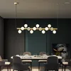 Hanglampen led kroonluchter voor eetkamer keukenbar woonslaapkamer plafondlamp modern noordig goud messing g9 koper licht