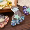 Keychains Fashion Acrylic Shape Key Chain Creative Sequins Foot Bag Pendant Personality Simple Gift