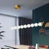 Hanglampen postmoderne koperen strip restaurant kroonluchter kroonluchter eenvoudige creatieve ontwerper bar kantoor voorste model kamer led lamp dineren