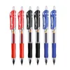 Gel Pens Press Pen K35 Gel Pen 05 Mm Red Blue Black Refill Bullet Head Signature Pen Scrapbook School Office Stationery Supplies J230306